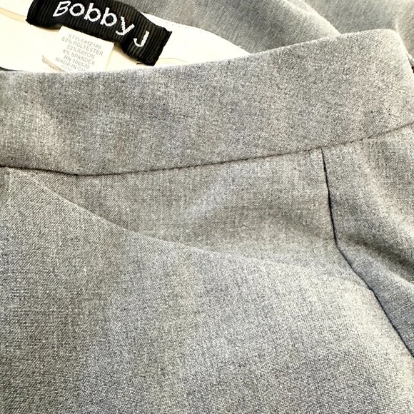 Bobby J Women/Junior Dress Pants Gray Size 9/10 with Pockets, Pre-owned - Picture 3 of 5